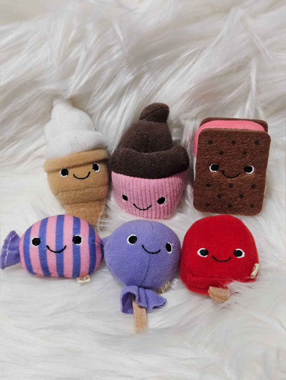 Hallmark Happy Go Luckys Sweet Treats Mini Stuffed Toy Bundle